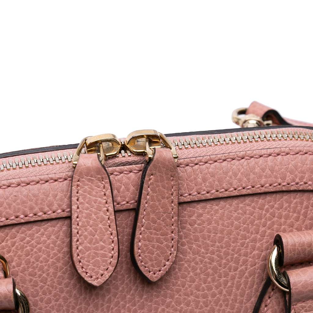 Gucci Mini Leather GG Charm Dome Satchel - Detail 2