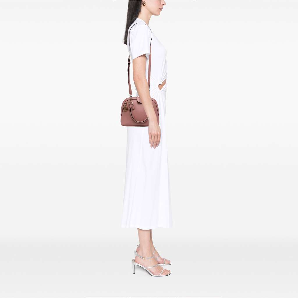 Gucci Mini Leather GG Charm Dome Satchel - Image 11