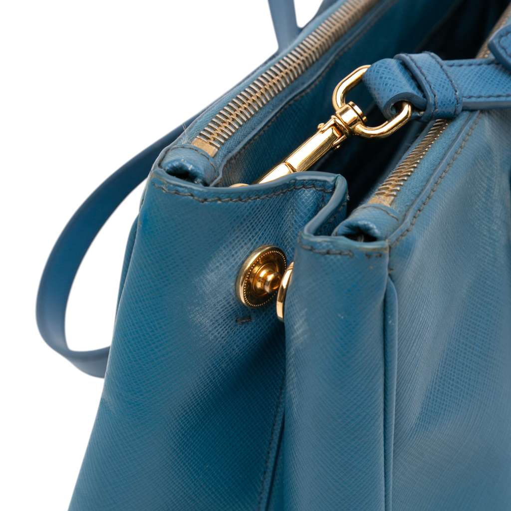 Prada Small Saffiano Lux Galleria Double Zip Satchel - Image 11