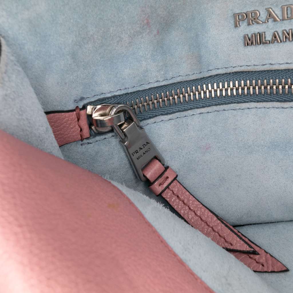 Prada Glace Calf Studded Etiquette Flap Crossbody - Image 10