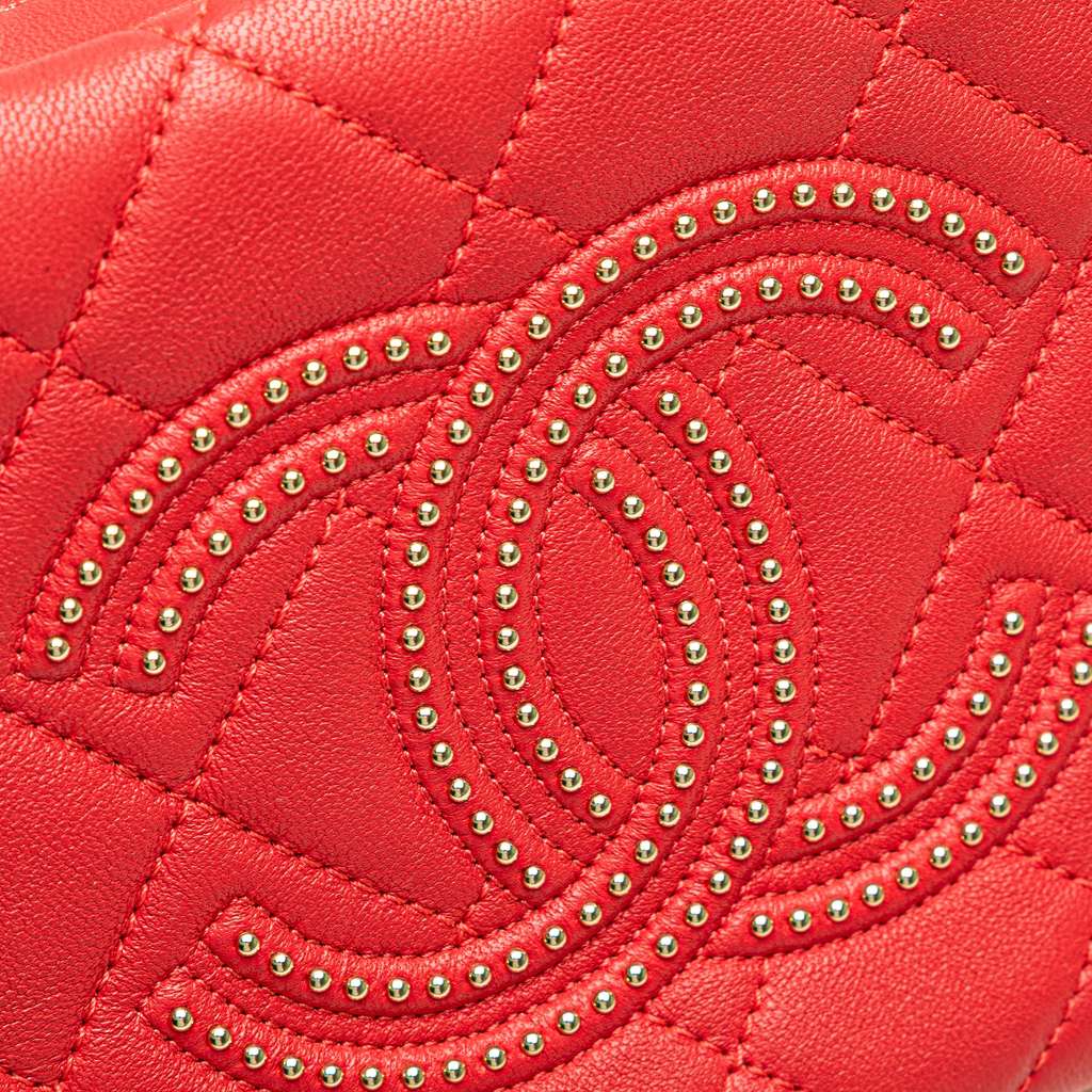 Chanel Quilted Lambskin Studded Beauty Begins Camera Bag - Detail 2