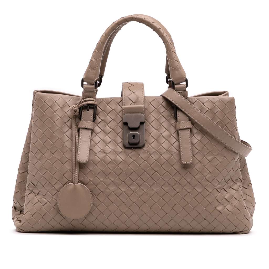 Bottega Veneta Small Nappa Intrecciato Roma Satchel