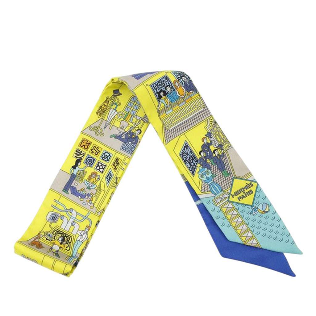 Hermès La Maison des Carres Silk Twilly Scarf