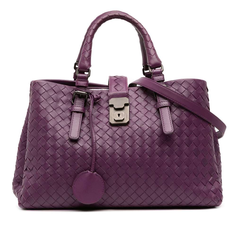 Bottega Veneta Small Nappa Intrecciato Roma Satchel