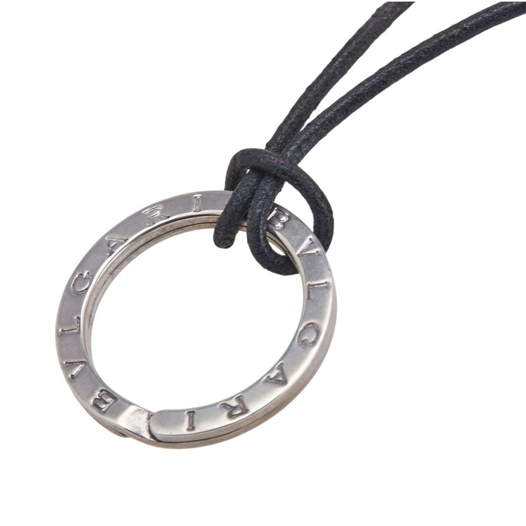 Bvlgari Sterling Silver Bvlgari Bvlgari Key Ring Pendant Necklace - 3