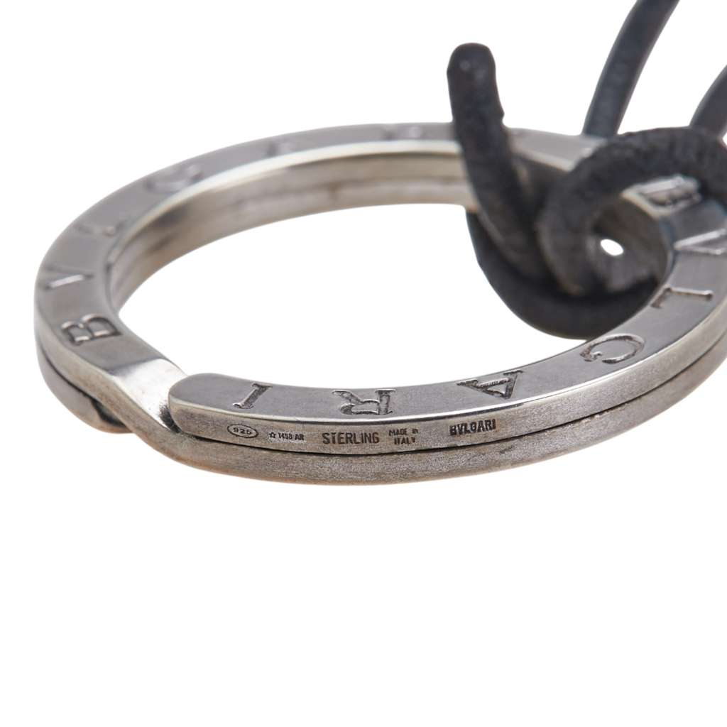 Bvlgari Sterling Silver Bvlgari Bvlgari Key Ring Pendant Necklace - 4