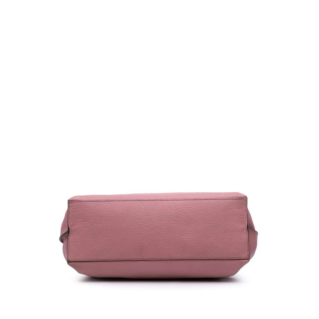 Gucci Medium Leather Bamboo Daily Satchel - Image 6