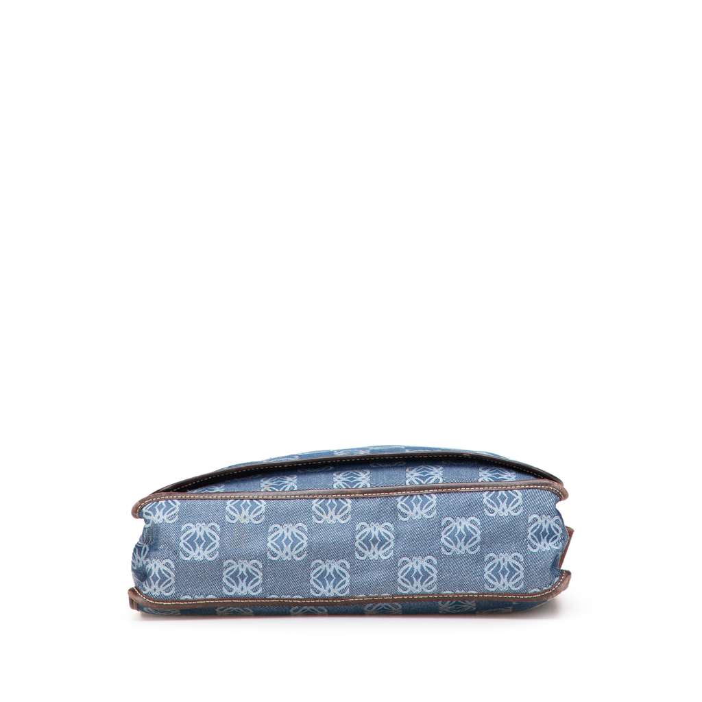 Loewe Denim Anagram Messenger Bag - Image 6