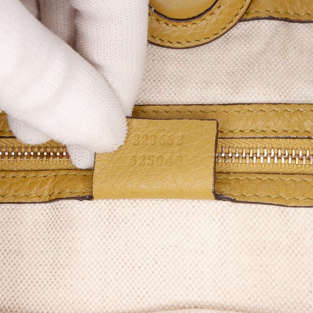 Gucci Tall Leather Bamboo Shopper Tote - Detail 1