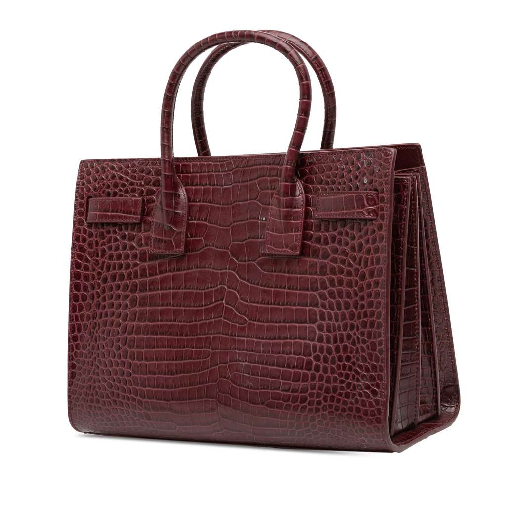 Saint Laurent Baby Embossed Leather Sac De Jour Satchel - 2