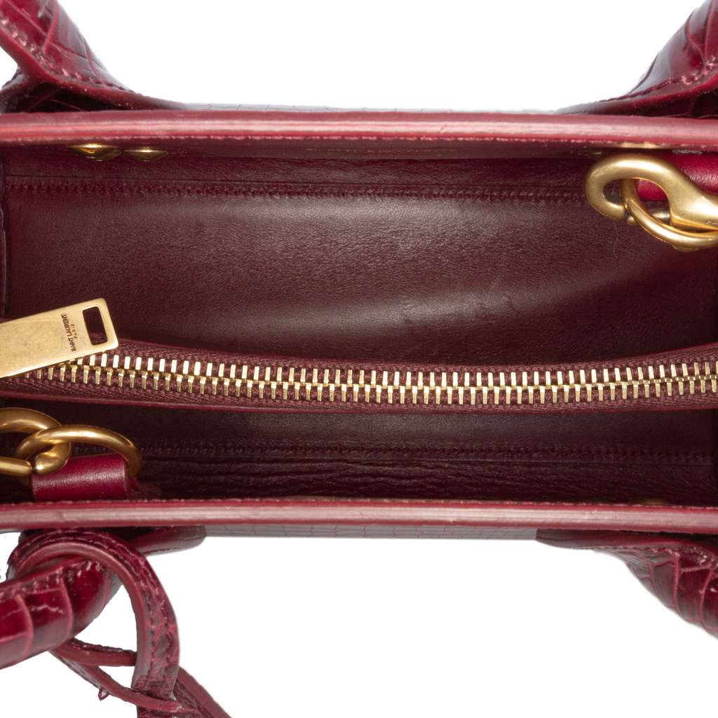 Saint Laurent Baby Embossed Leather Sac De Jour Satchel - 4