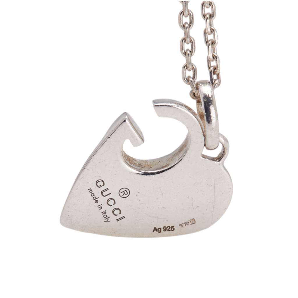 Gucci Sterling Silver Charlotte Cutout G Pendant Necklace - 2