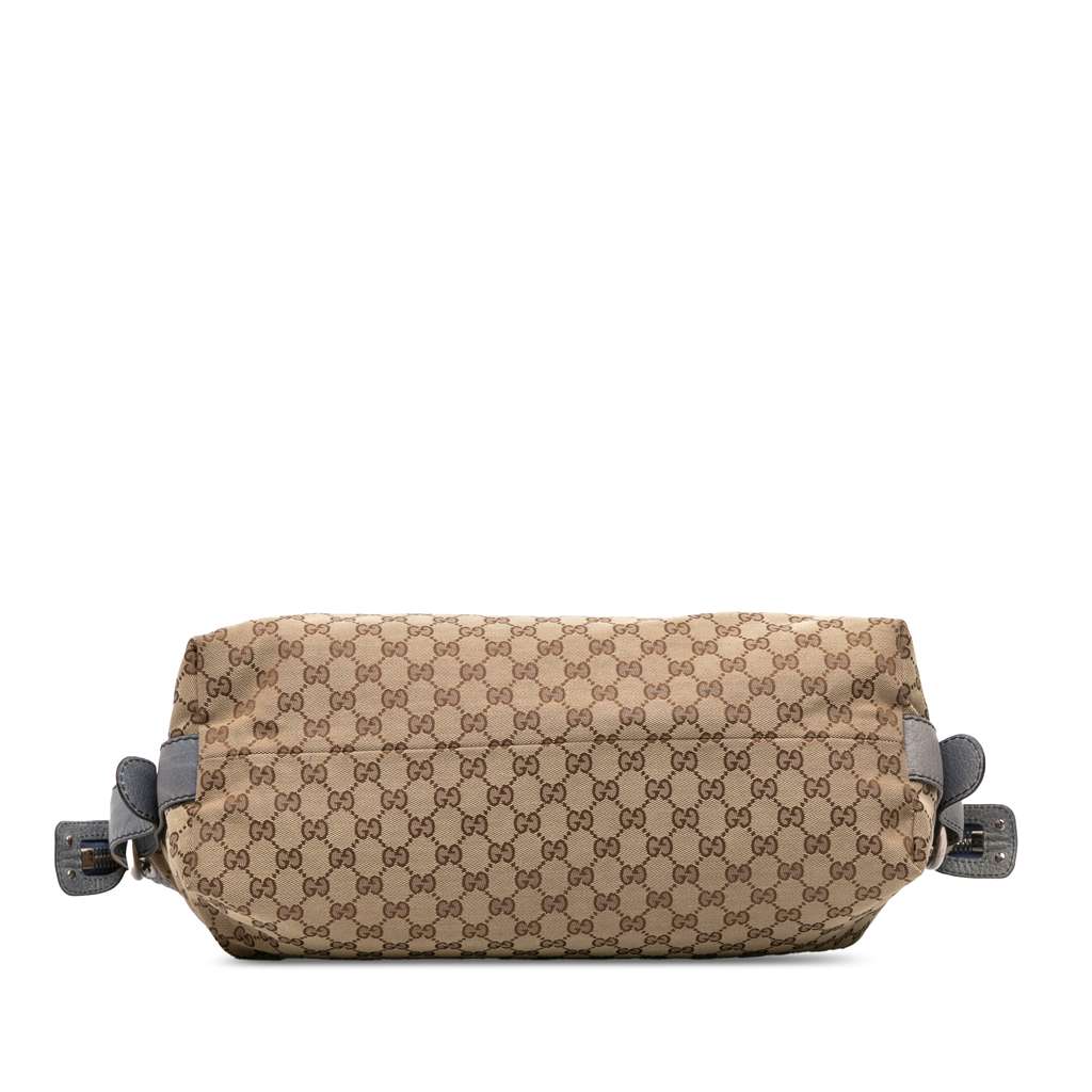 Gucci Medium GG Canvas Bamboo Bar Tote - 3