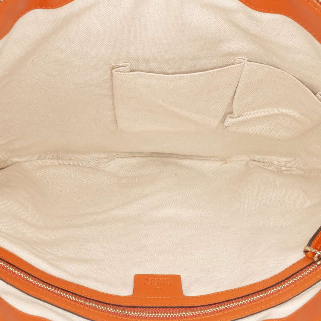 Gucci Medium GG Canvas Web Half Moon Crossbody - 4