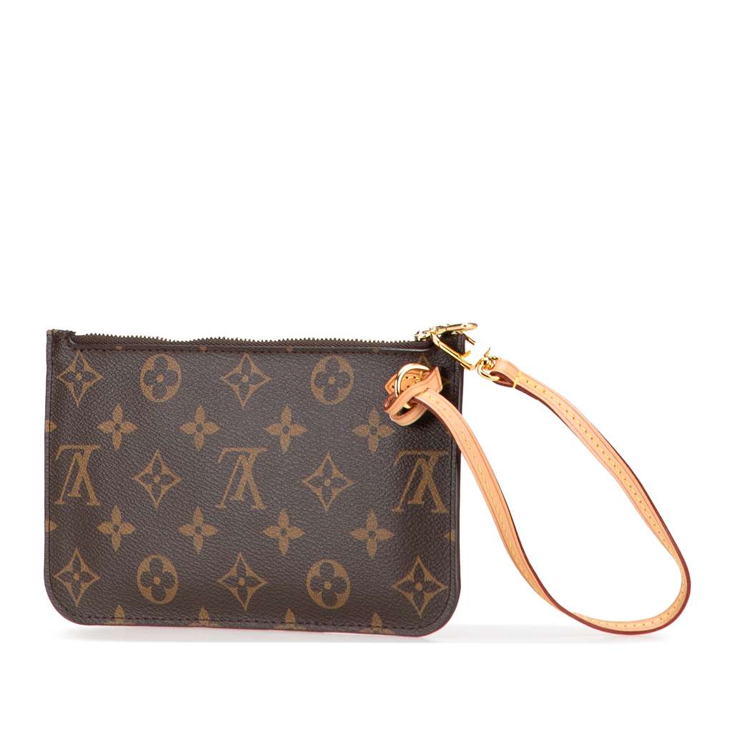 Louis Vuitton Monogram Neverfull Pouch - Back view