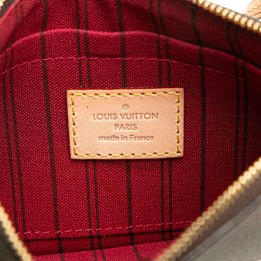Louis Vuitton Monogram Neverfull Pouch - Side view