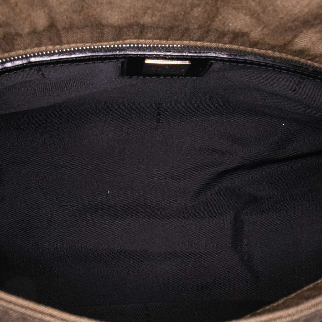 Fendi Canvas Flap Shoulder Bag - 4