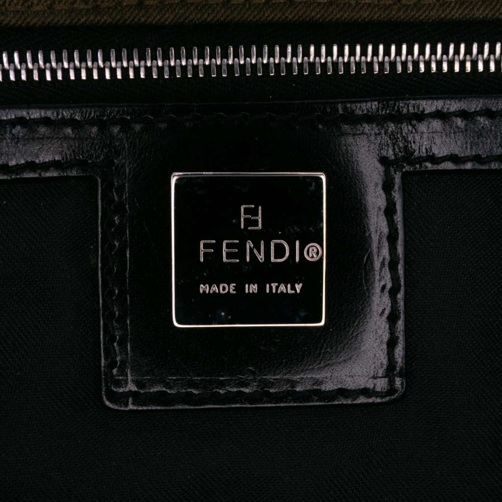 Fendi Canvas Flap Shoulder Bag - Side view