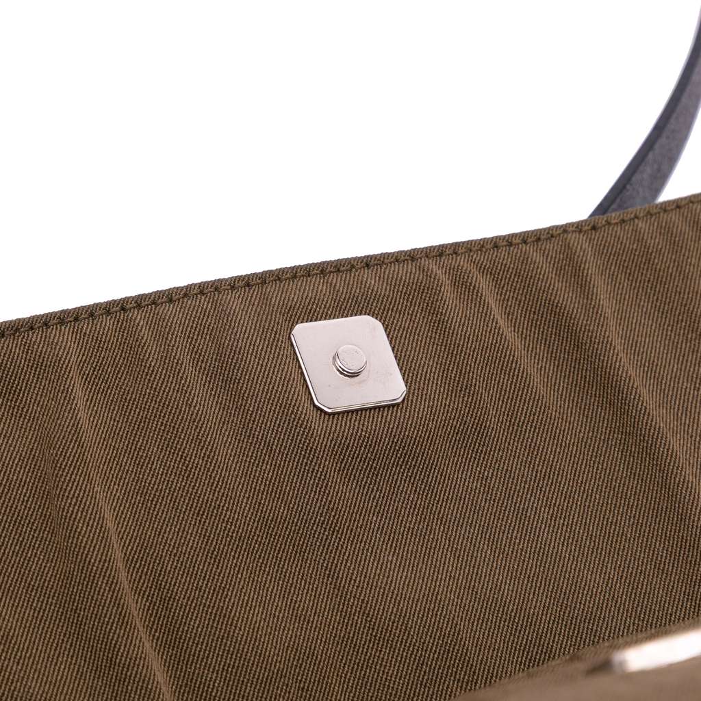 Fendi Canvas Flap Shoulder Bag - Image 10