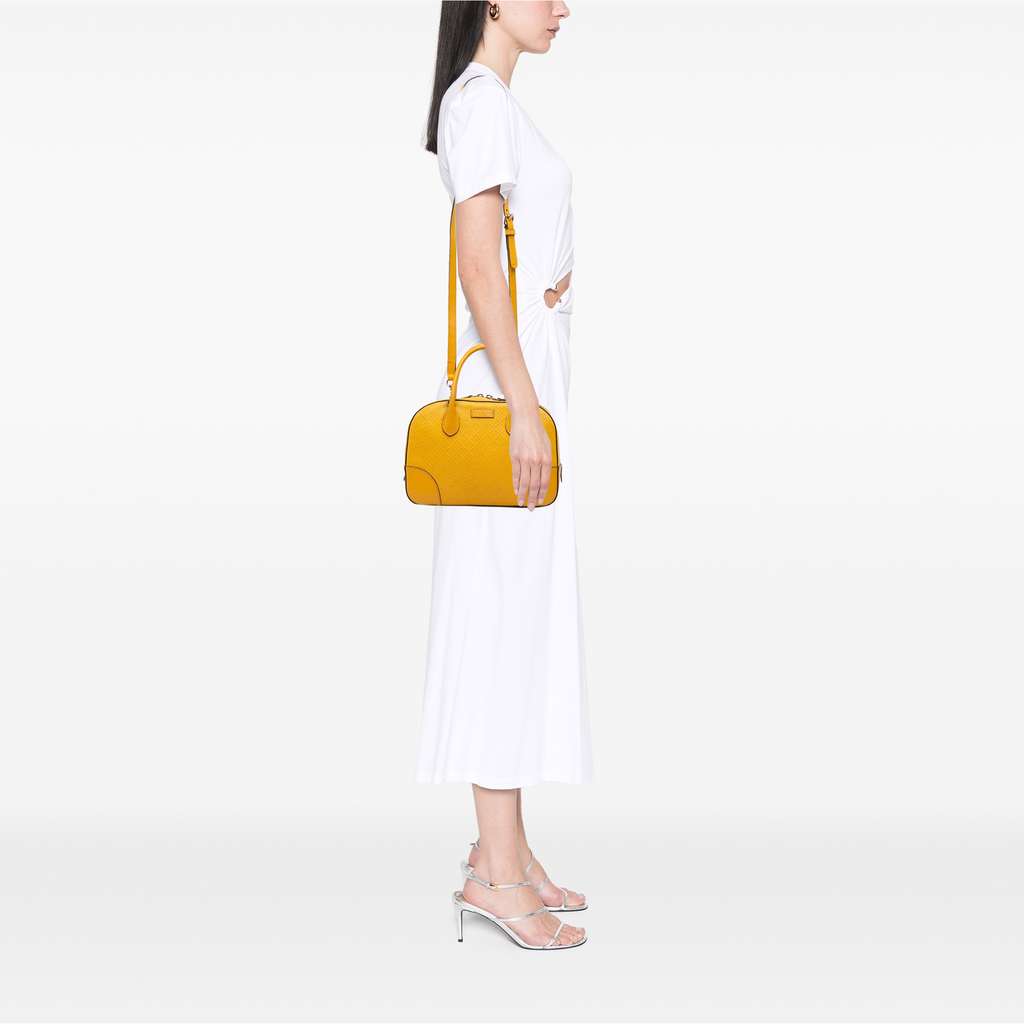 Gucci Diamante Bright Leather Satchel - Image 15