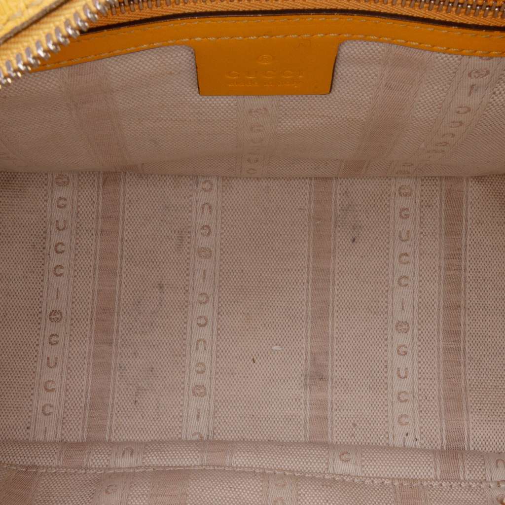 Gucci Diamante Bright Leather Satchel - 4