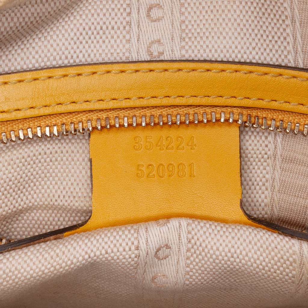 Gucci Diamante Bright Leather Satchel - Detail 1