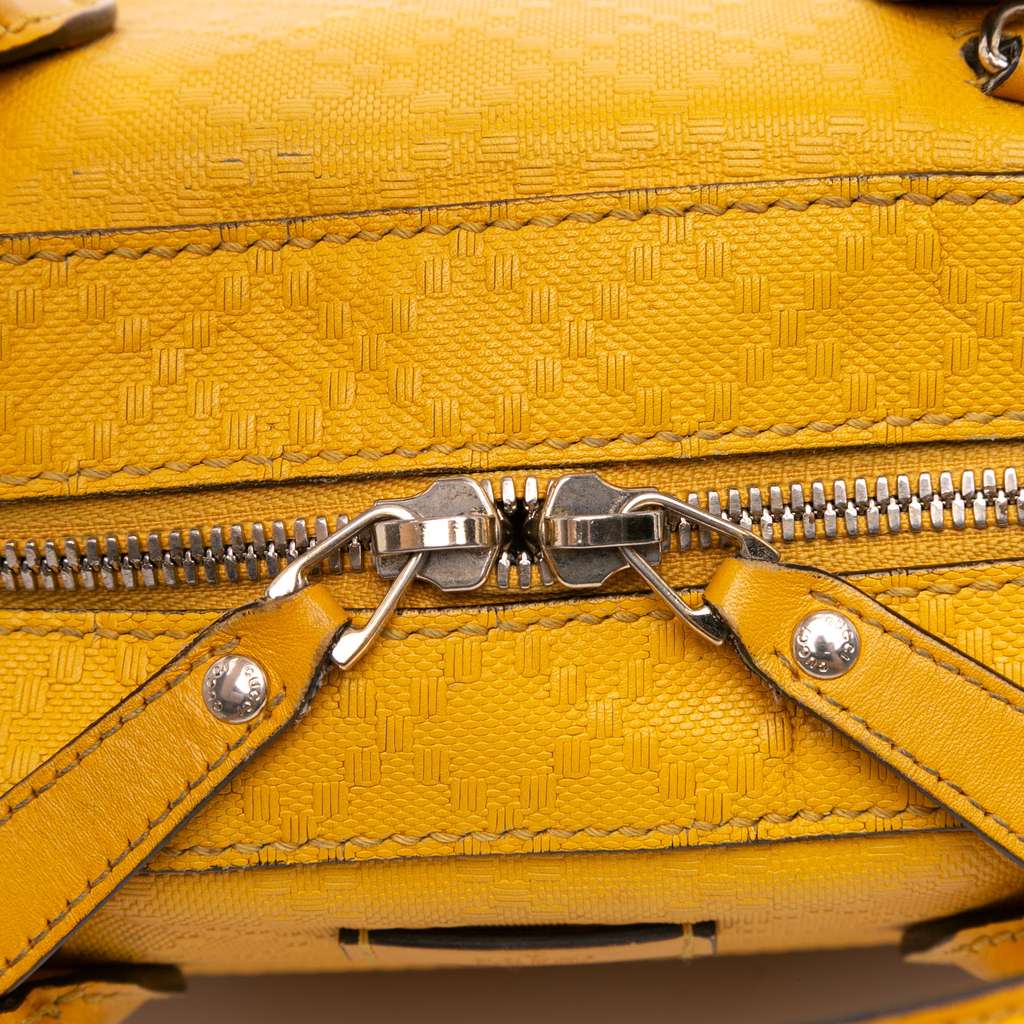 Gucci Diamante Bright Leather Satchel - Detail 2
