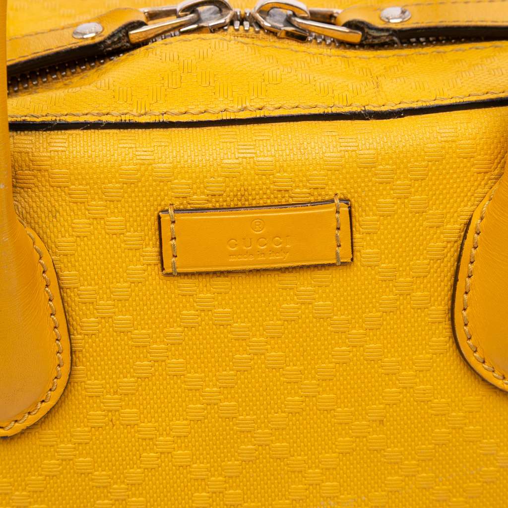 Gucci Diamante Bright Leather Satchel - Image 10