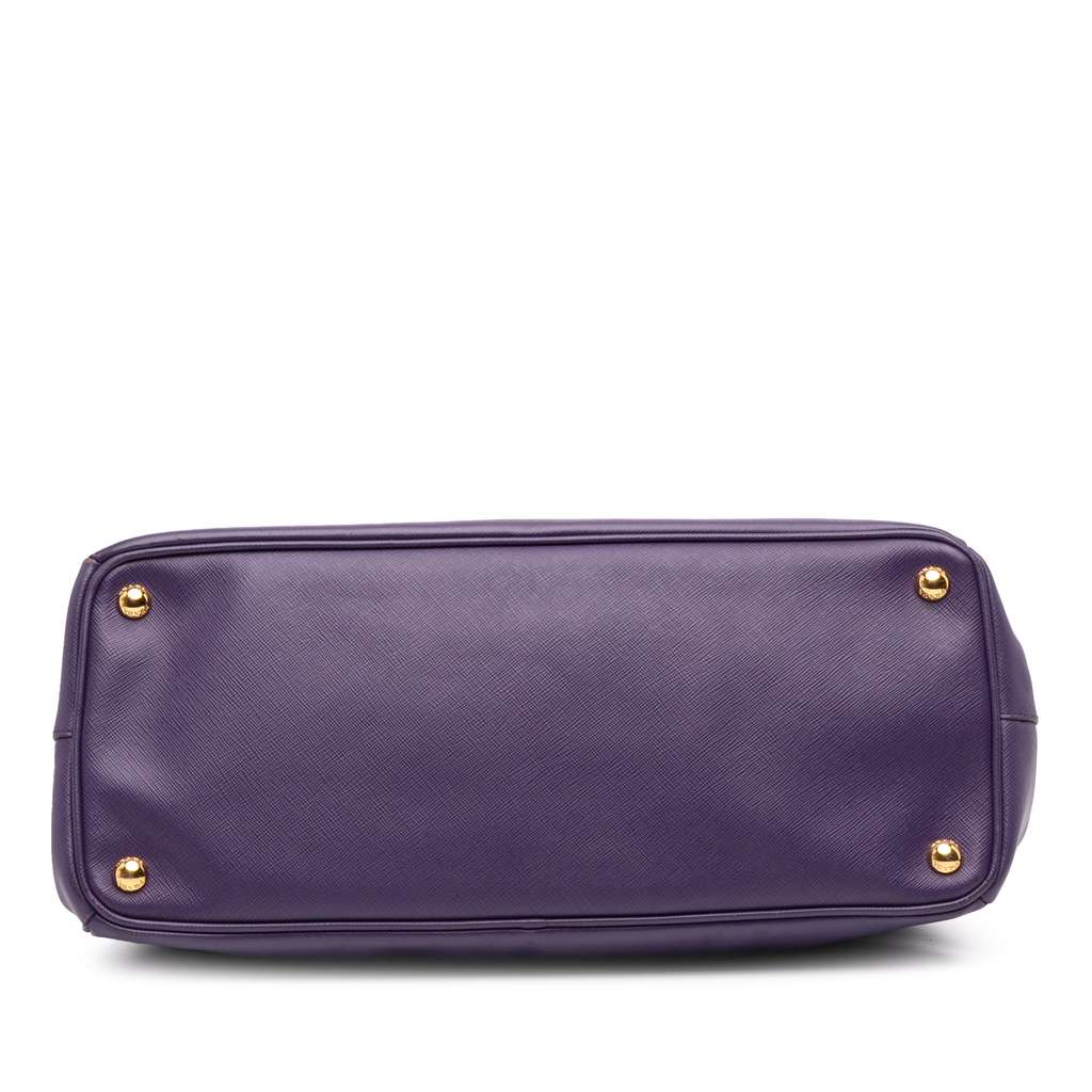 Prada Large Saffiano Lux Galleria Double Zip Satchel - Image 6