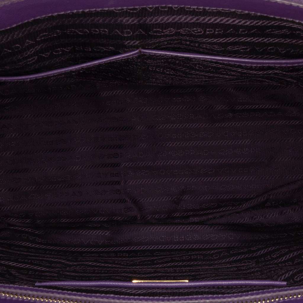 Prada Large Saffiano Lux Galleria Double Zip Satchel - 4