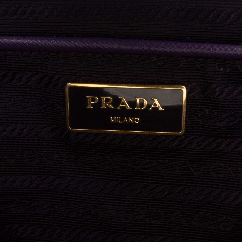 Prada Large Saffiano Lux Galleria Double Zip Satchel - Side view