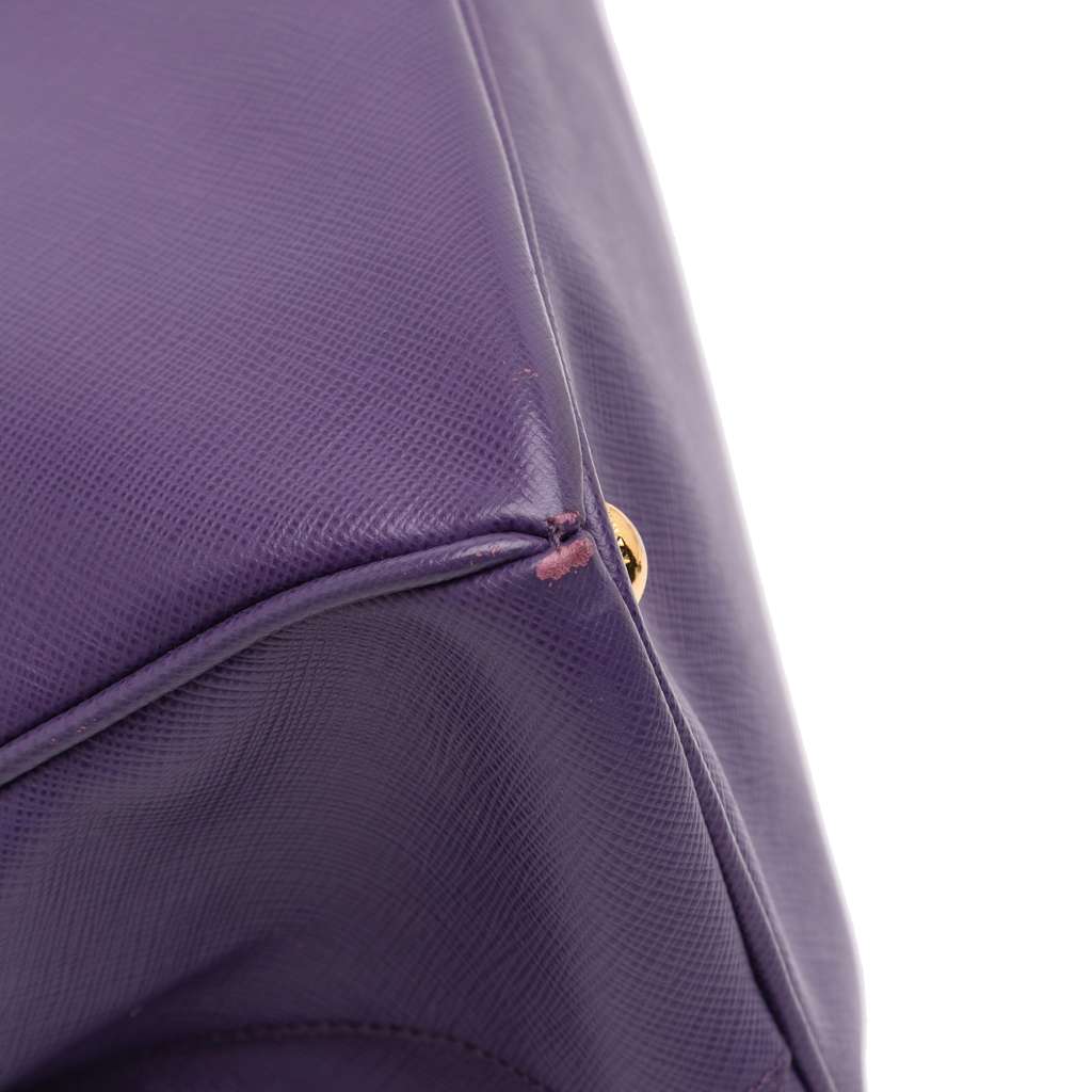 Prada Large Saffiano Lux Galleria Double Zip Satchel - Image 12