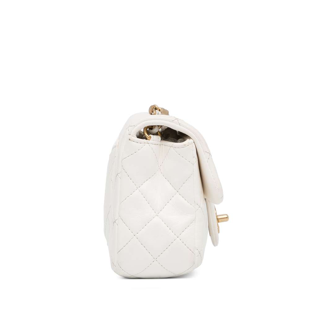 Chanel Mini Rectangular Lambskin Pearl Crush Flap - 4