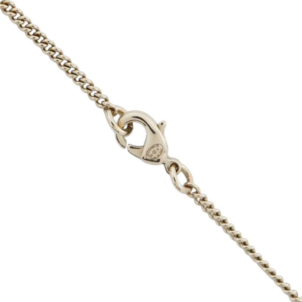 Chanel Gold Plated Faux Pearl CC Rhinestone Pendant Necklace - 4