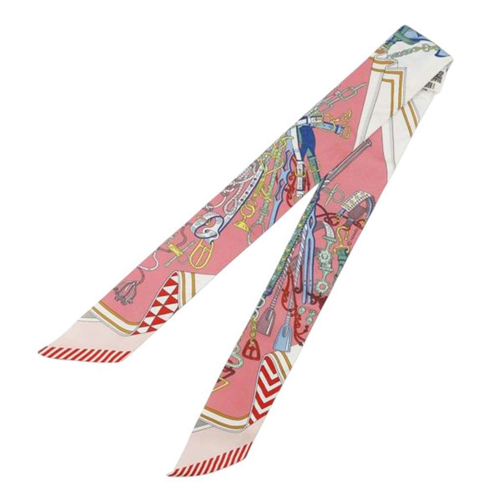 Hermès Bouquets Sellier Silk Twilly Scarf - 2