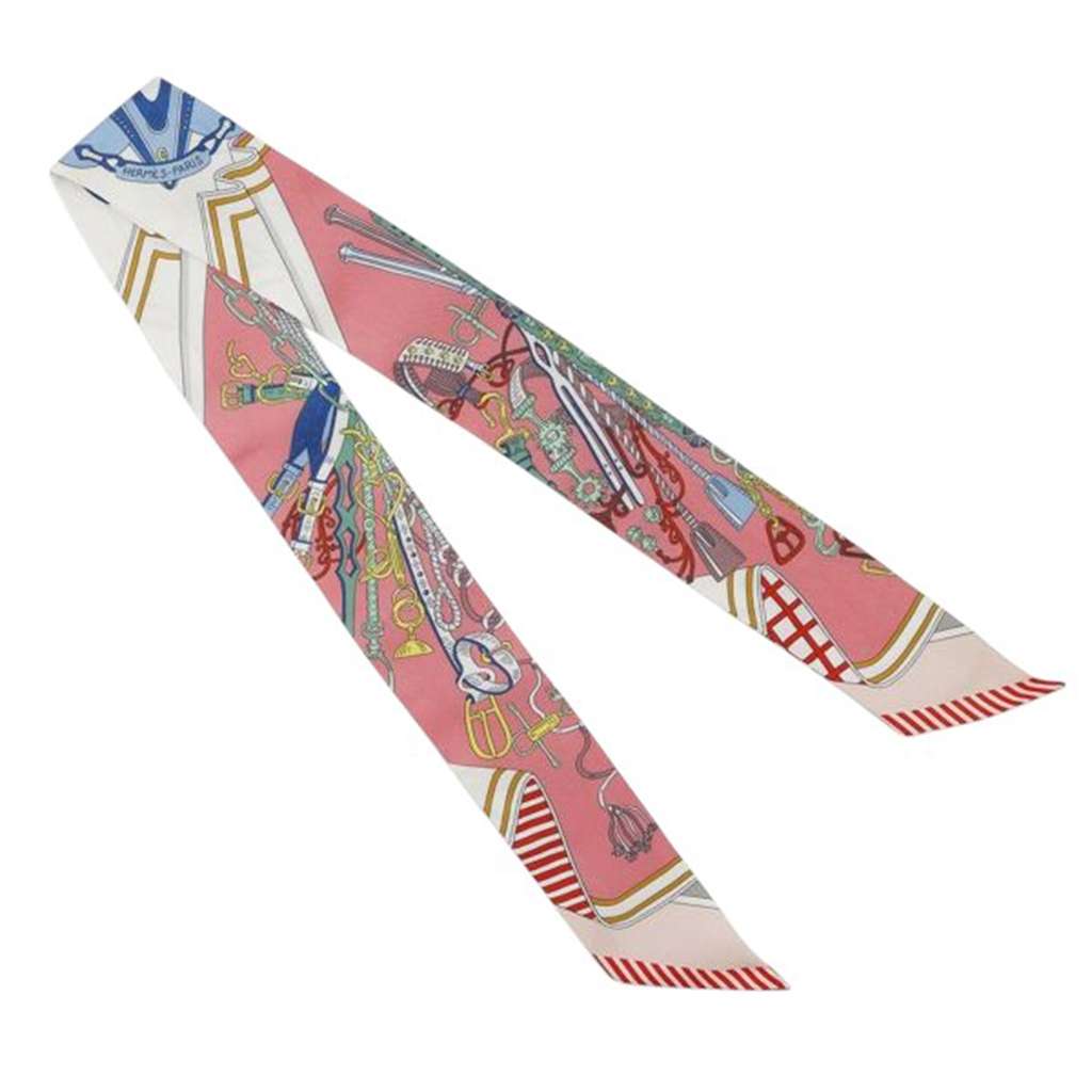 Hermès Bouquets Sellier Silk Twilly Scarf - 3
