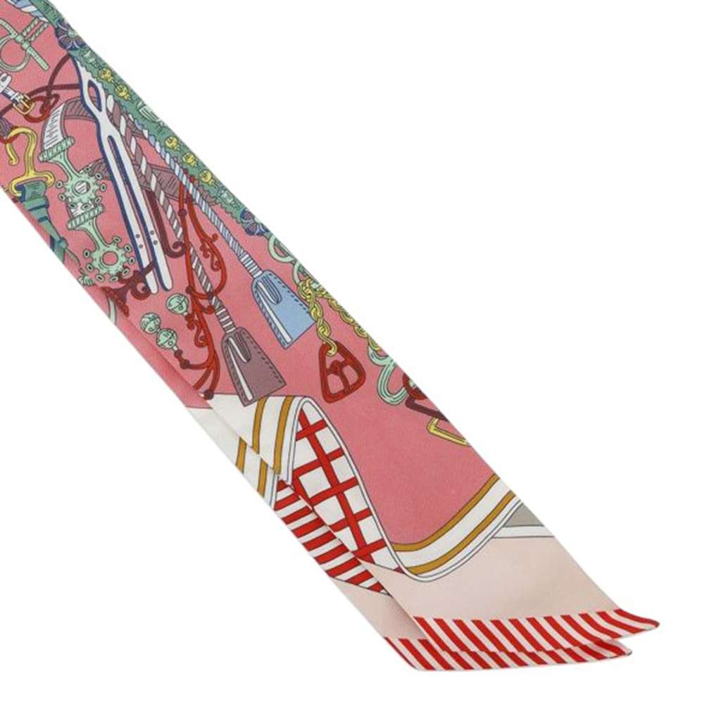 Hermès Bouquets Sellier Silk Twilly Scarf - 4