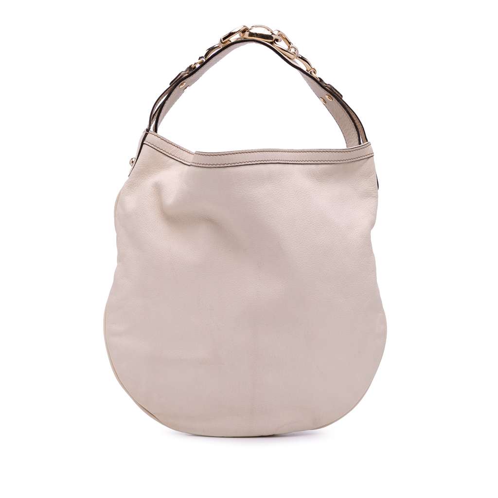 Gucci Leather Horsebit Hobo Bag