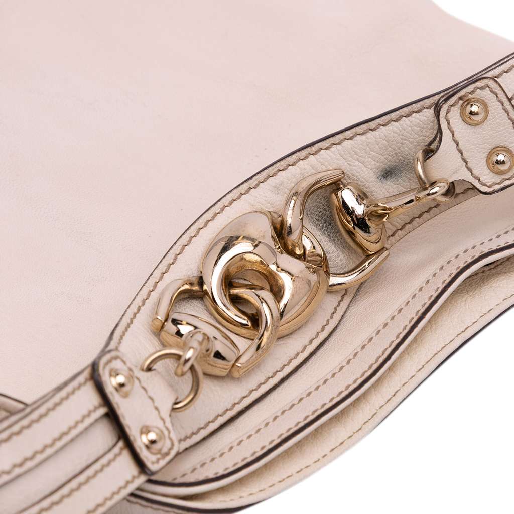 Gucci Leather Horsebit Hobo Bag - Image 10