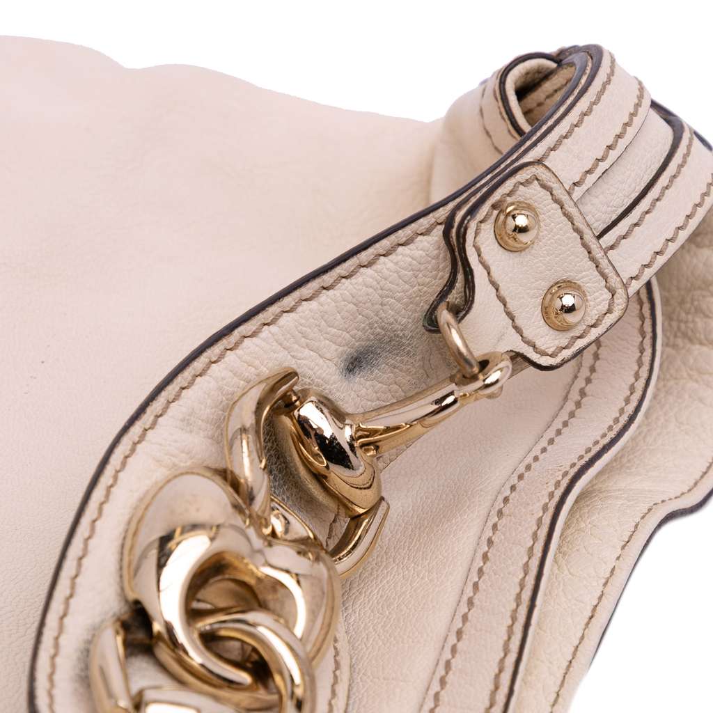 Gucci Leather Horsebit Hobo Bag - Image 11