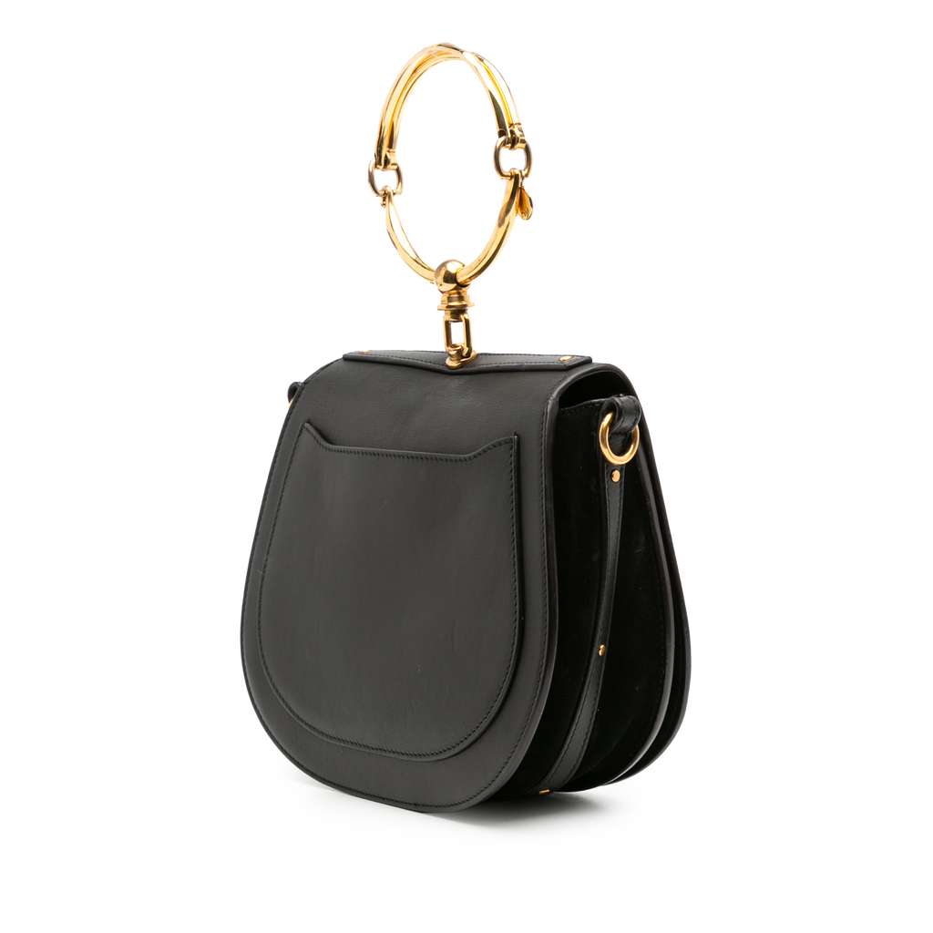 Chloé Medium Leather Nile Bracelet Satchel - Back view