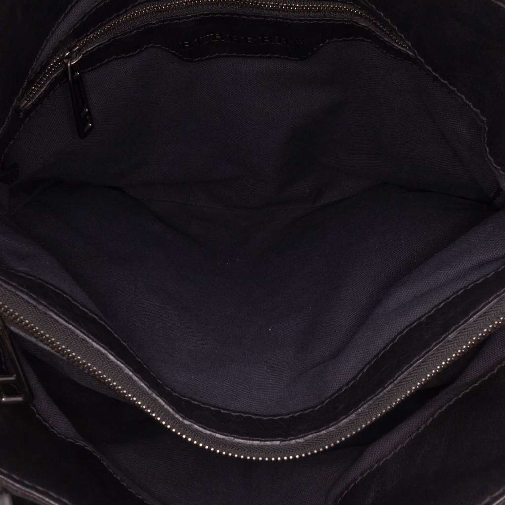 Burberry House Check Canvas and Leather Parsons Satchel - 4