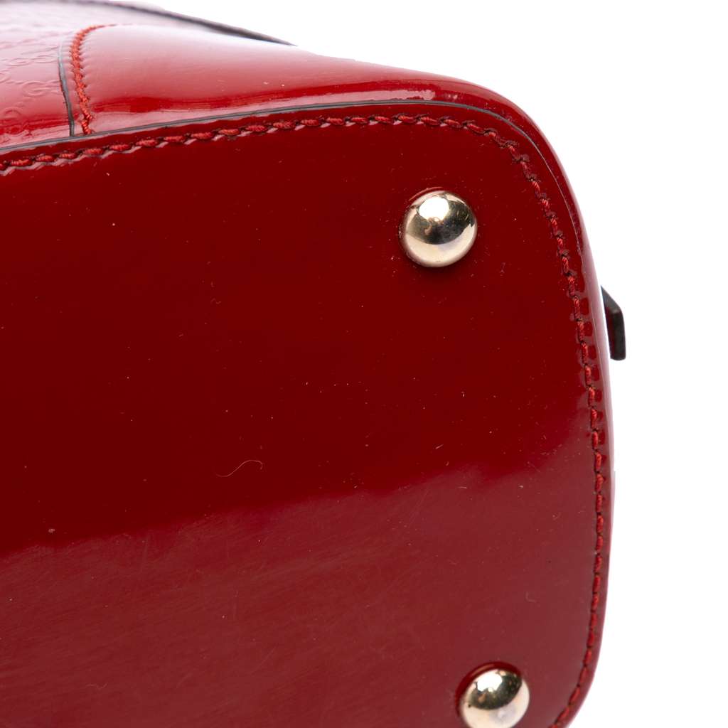 Gucci Medium Microguccissima Patent Nice Dome Satchel - 4