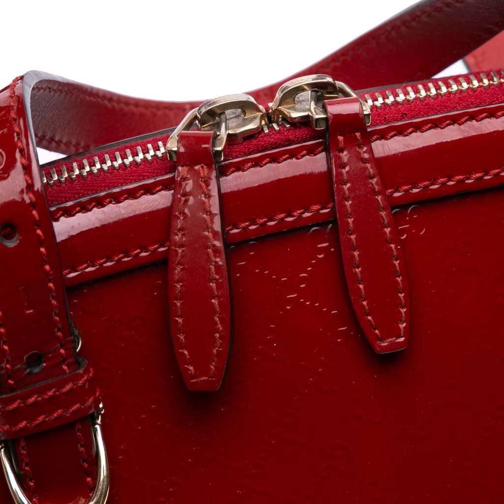 Gucci Medium Microguccissima Patent Nice Dome Satchel - Image 10