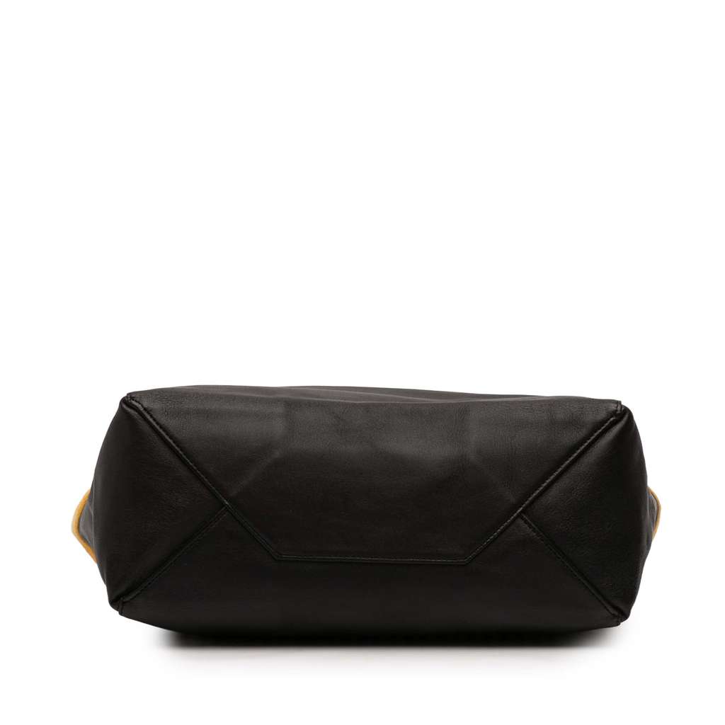 Celine Small Bicolor Suede and Calfskin Vertical Cabas Tote - Image 6