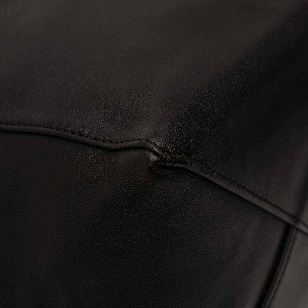 Celine Small Bicolor Suede and Calfskin Vertical Cabas Tote - Detail 2