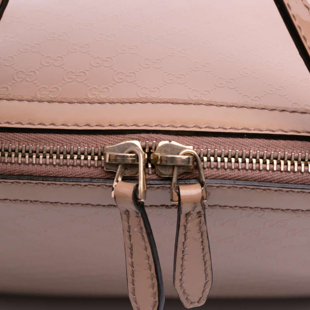 Gucci Large Microguccissima Patent Dome Satchel - Detail 2