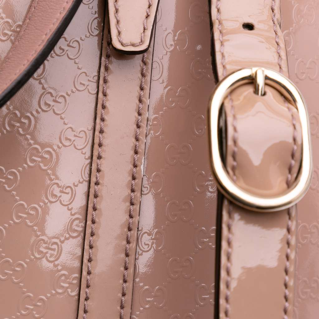 Gucci Large Microguccissima Patent Dome Satchel - Image 11