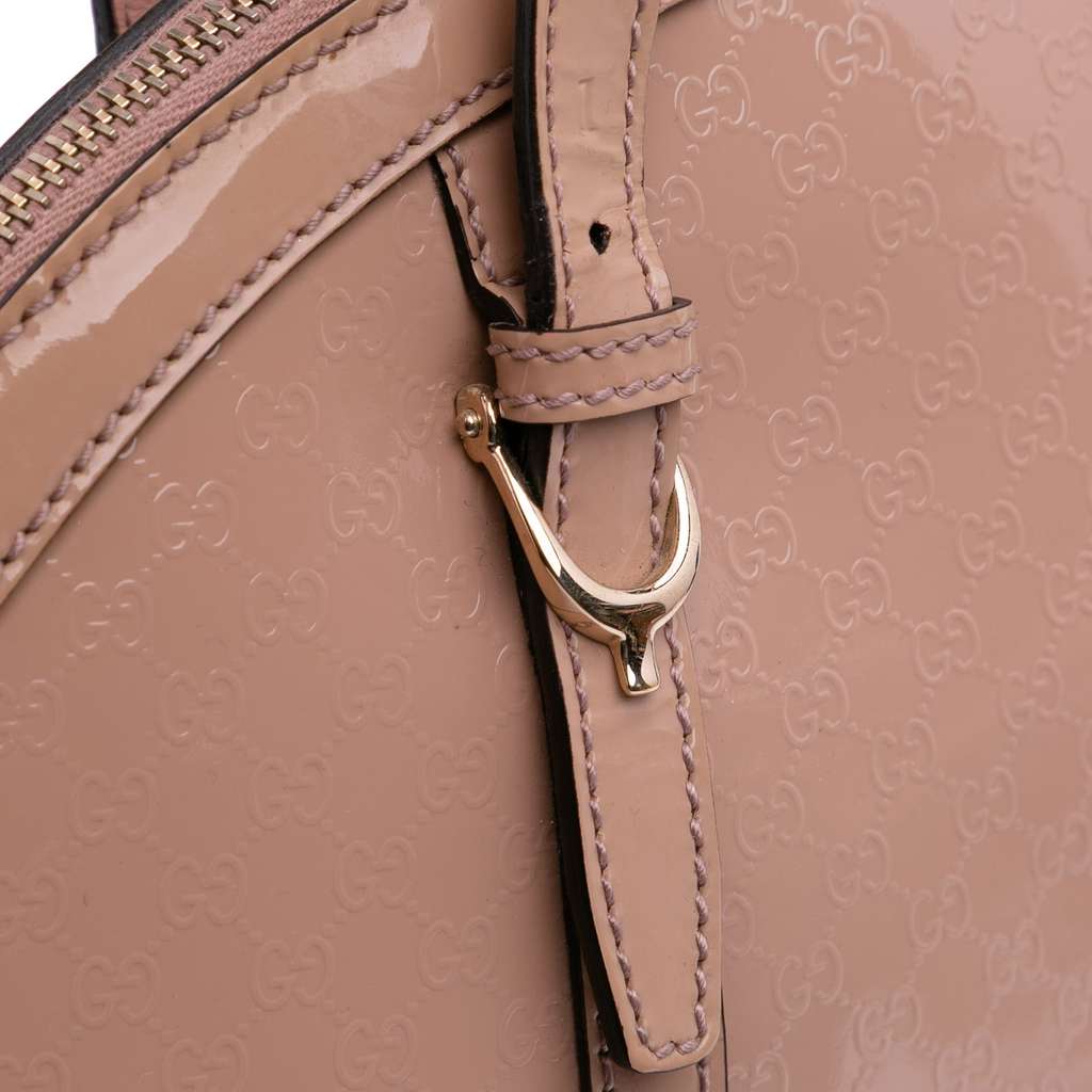 Gucci Large Microguccissima Patent Dome Satchel - Image 12