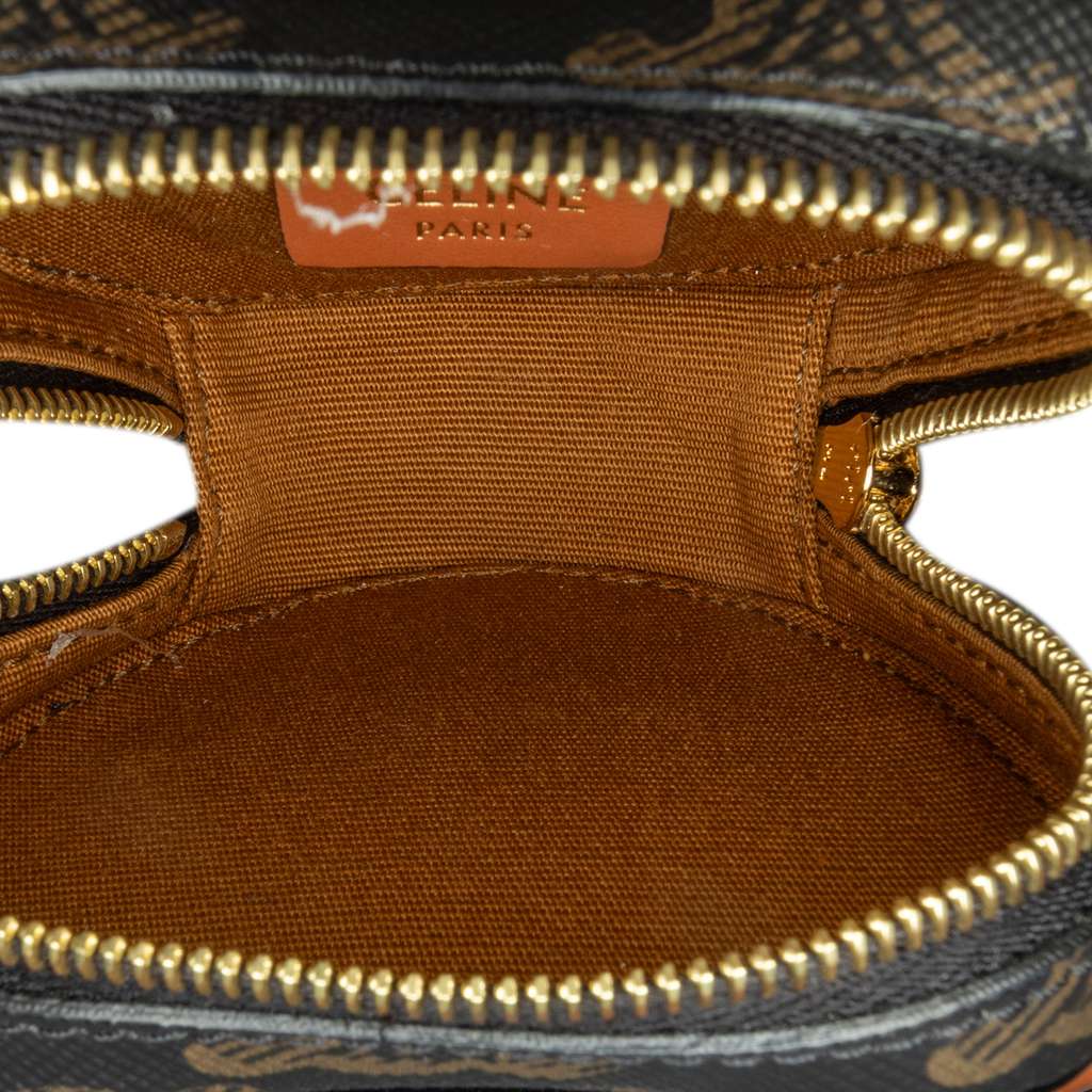 Celine Micro Triomphe Coated Canvas Heart Crossbody - 4